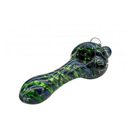 Pipa din Sticla Verde/Albastra