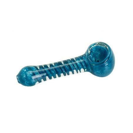 Pipa din Sticla Albastra cu Spirala