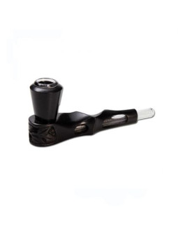 Pipa 'Wood' cu Bol de Sticla - 147mm.