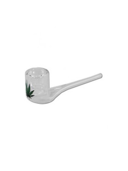 Pipa 'Black Leaf' Din Sticla