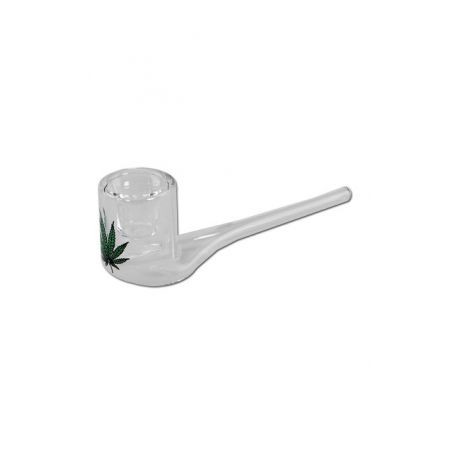 Pipa 'Black Leaf' Din Sticla