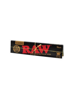Foite 'Raw' Extra-Subtiri Black King Size Slim