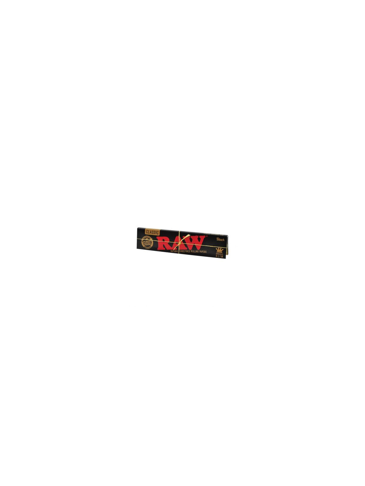 Foite 'Raw' Extra-Subtiri Black King Size Slim