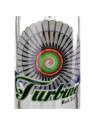 Bong 'Black Leaf' '2-Turbine' w. Titanium Oil Nail 'T2' H-255mm