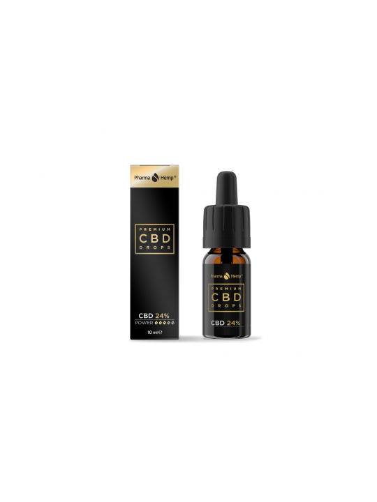 Ulei CBD 'PharmaHemp' 24% - 'PREMIUM' 10ml 2400mg CBD
