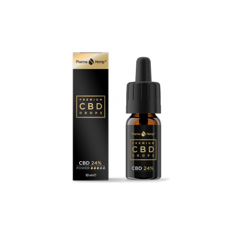 Ulei CBD 'PharmaHemp' 24% - 'PREMIUM' 10ml 2400mg CBD