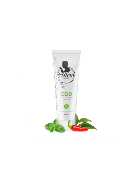 Crema 'PharmaHemp' Glucosamine 'Dr. Kent' 550mg CBD - 100ml