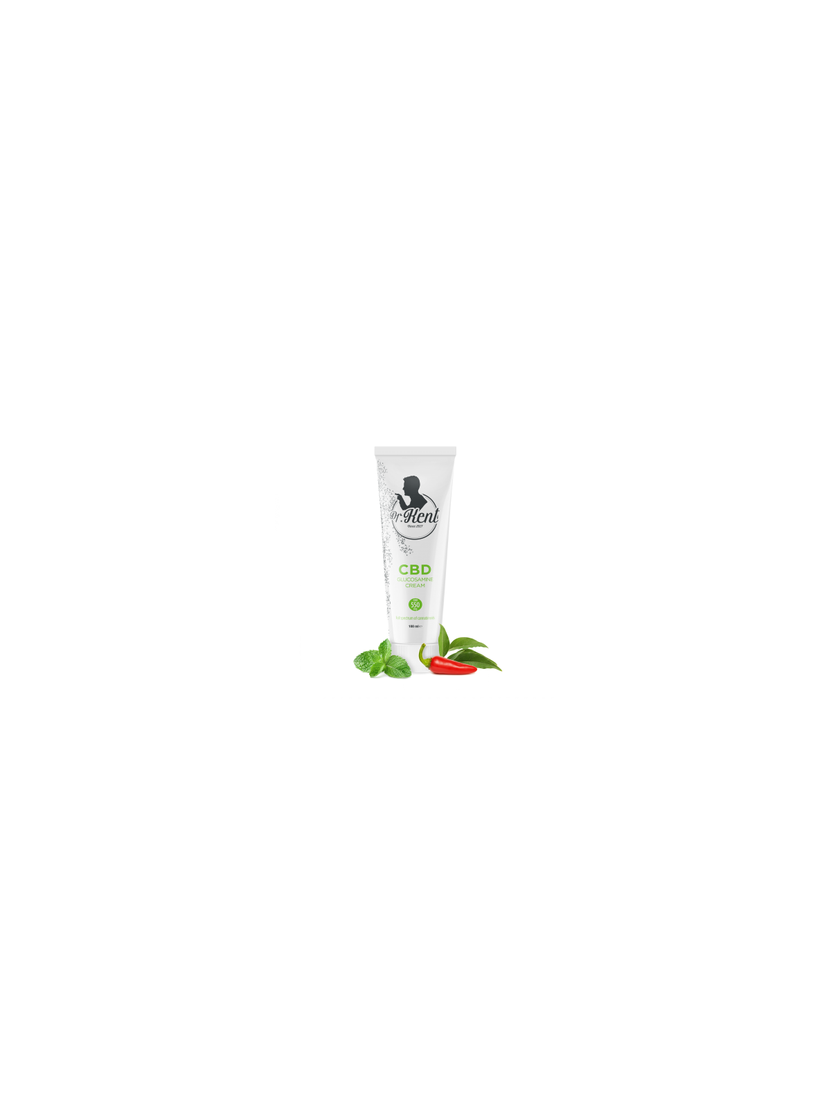 Crema 'PharmaHemp' Glucosamine 'Dr. Kent' 550mg CBD - 100ml