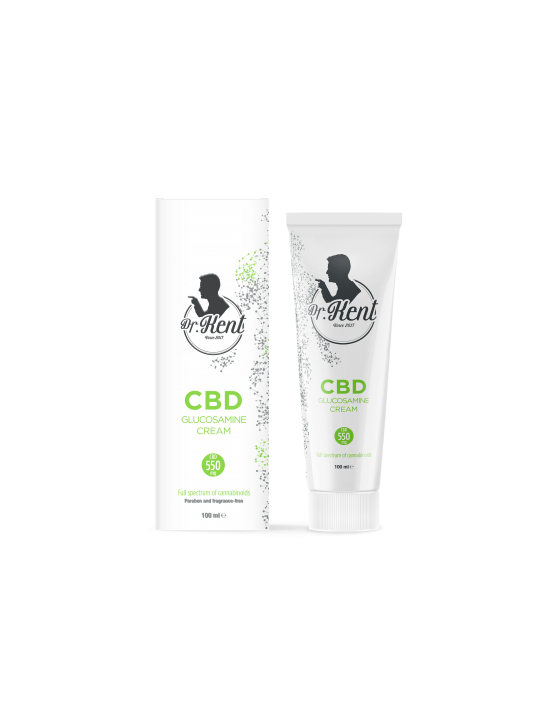 Crema 'PharmaHemp' Glucosamine 'Dr. Kent' 550mg CBD - 100ml