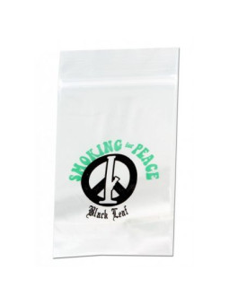 Pungi Zip-Lock 'Smoking for Peace' 40x60mm. - x100buc.