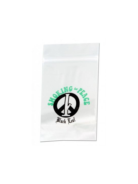 Pungi Zip-Lock 'Smoking for Peace' 40x60mm. - x100buc.
