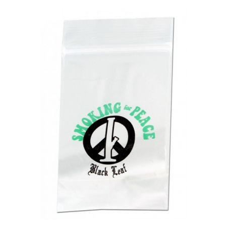 Pungi Zip-Lock 'Smoking for Peace' 40x60mm. - x100buc.
