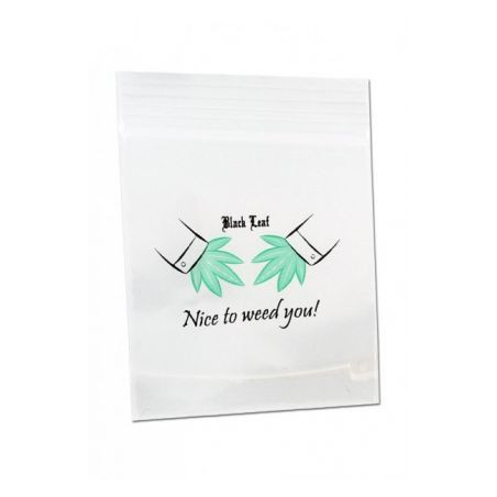 Pungi Zip-Lock 'Nice to weed you!' 40x60mm. - x100buc.