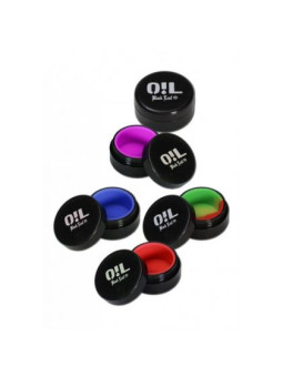 'Oil Black Leaf' Box with Silicone Inset 10ml