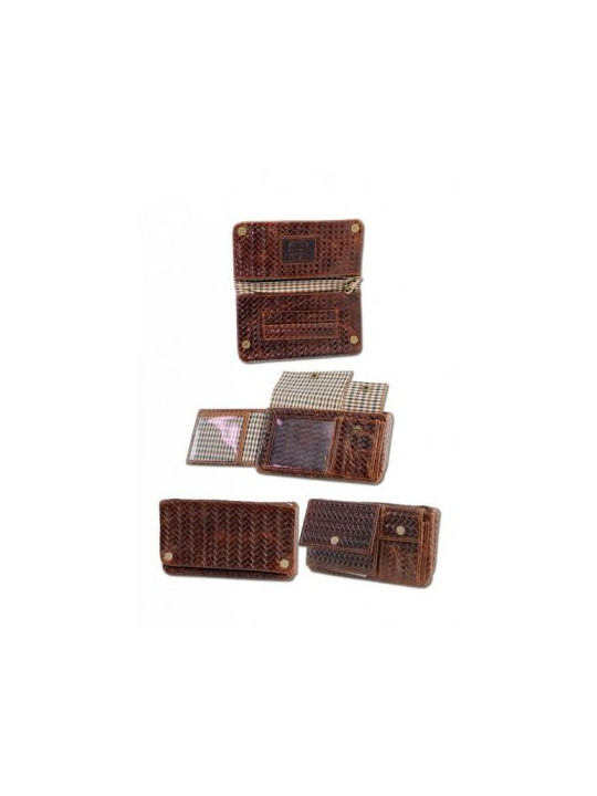 Portofel Tutun 'Kavatza' 'Woven H' Pouch Leather L