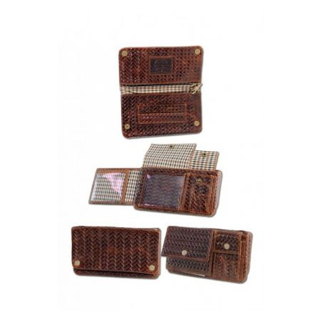 Portofel Tutun 'Kavatza' 'Woven H' Pouch Leather L