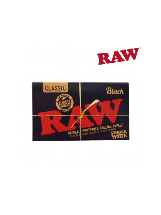 Foite 'Raw' Extra-Subtiri Black Duble 1/2