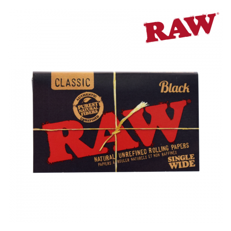 Foite 'Raw' Extra-Subtiri Black Duble 1/2