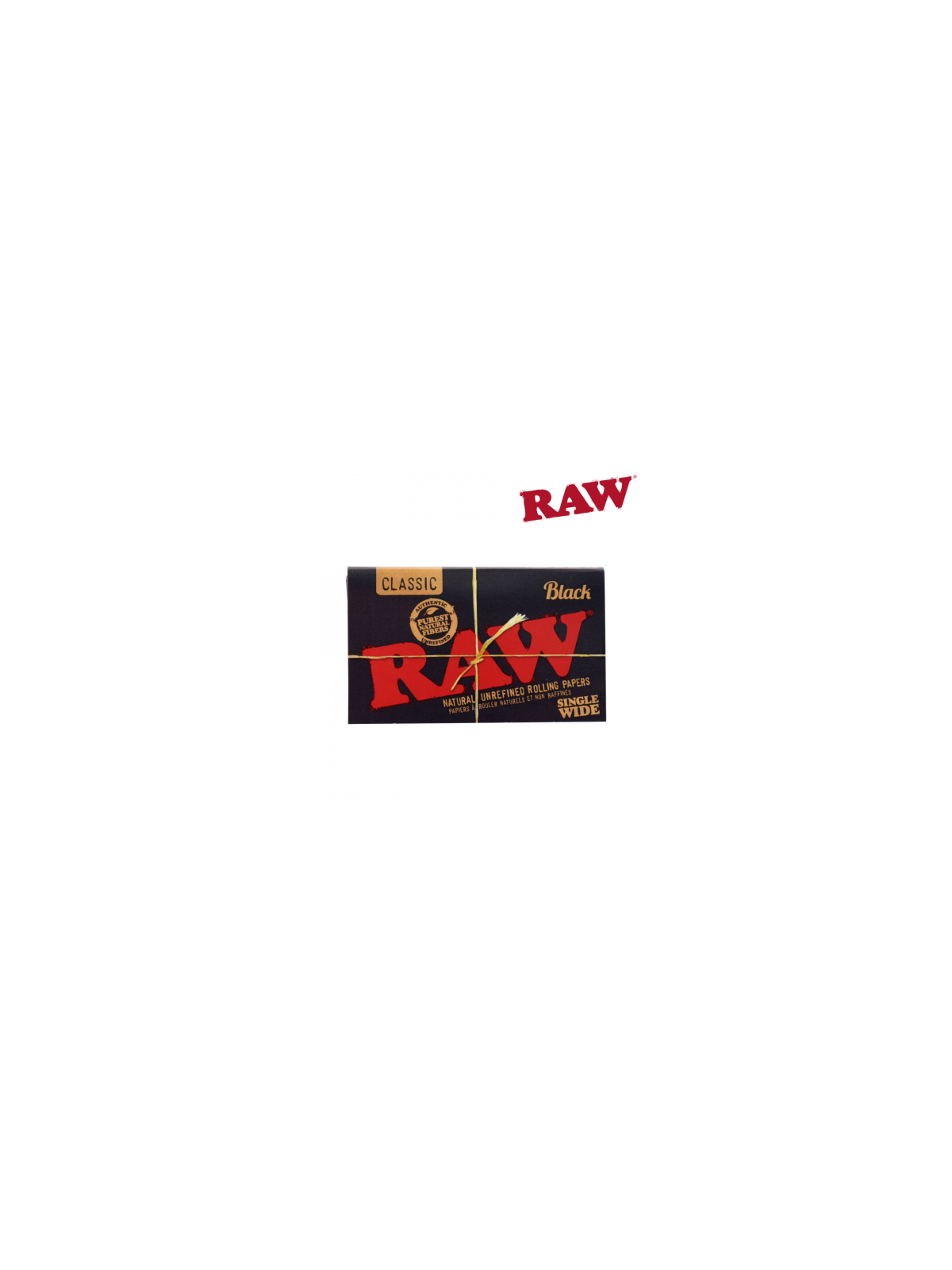 Foite 'Raw' Extra-Subtiri Black Duble 1/2
