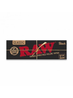 Foite 'Raw' Extra-Subtiri Black 1/4