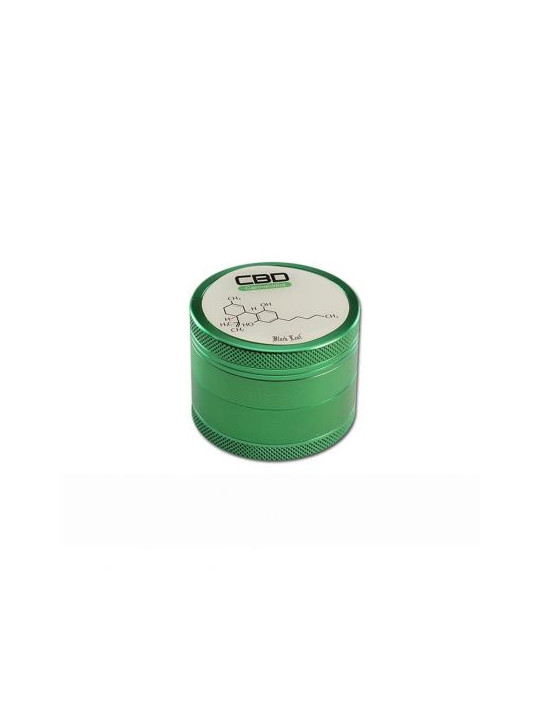 Grinder 'Black Leaf' CBD - 4Part Ø-50mm