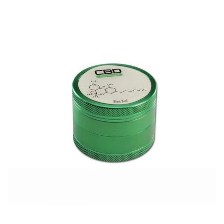 Grinder 'Black Leaf' CBD - 4Part Ø-50mm