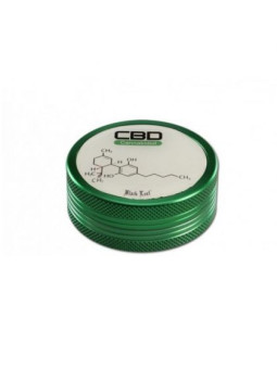 Grinder 'Black Leaf' CBD - 2Part Ø-50mm