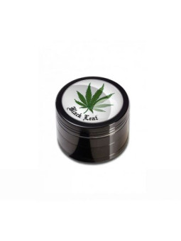 Grinder 'Black Leaf' Leaf - 4Part Ø-50mm