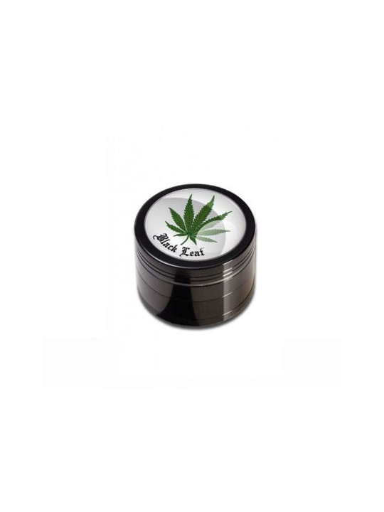 Grinder 'Black Leaf' Leaf - 4Part Ø-50mm