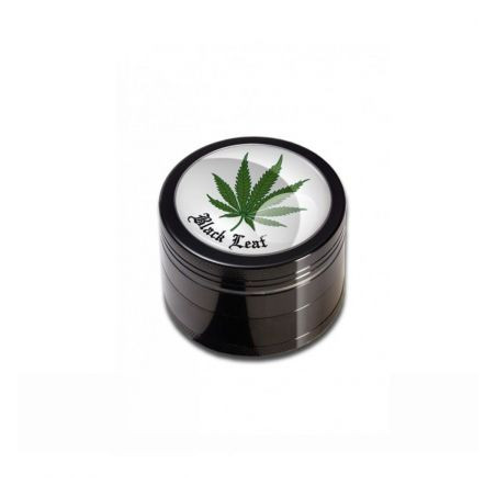 Grinder 'Black Leaf' Leaf - 4Part Ø-50mm