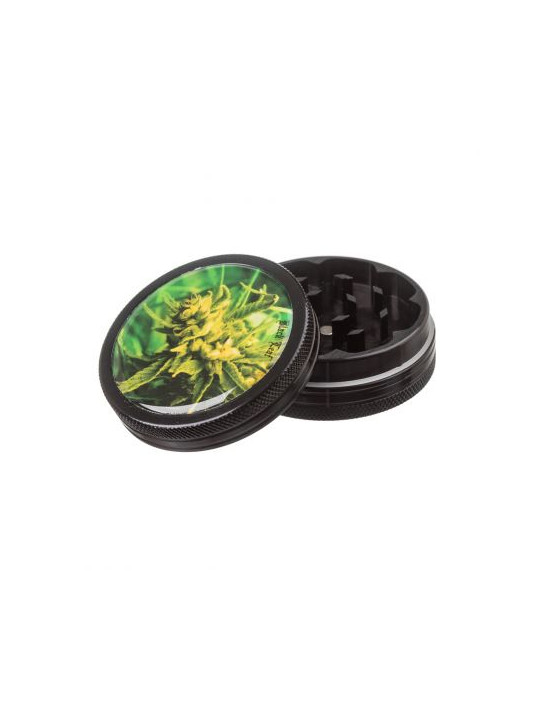 Grinder 'Black Leaf' BUD - 2Part Ø-50mm