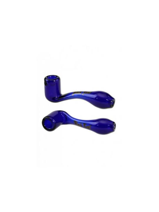Pipa 'Black Leaf' din Sticla albastra