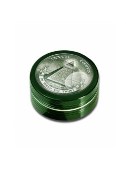 Grinder 'Black Leaf' In Weed We Trust - 2Part Ø-50mm
