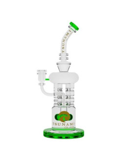 Bong 'Tsunami' Shower Head Rod Perc Recycler H-355mm