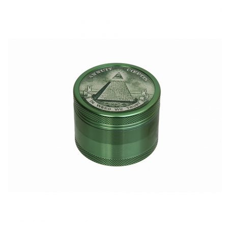 Grinder 'Black Leaf' In Weed We Trust - 4Part Ø-50mm