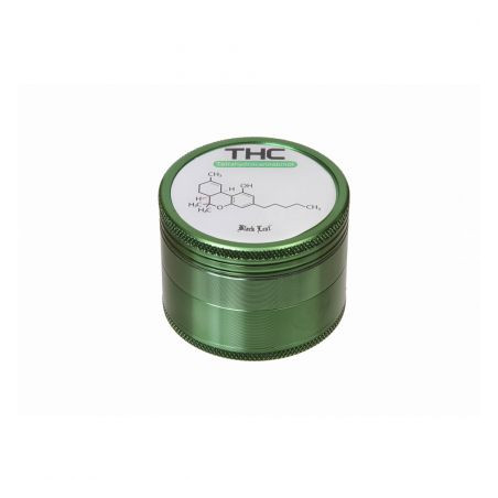 Grinder 'Black Leaf' THC - 4Part Ø-50mm