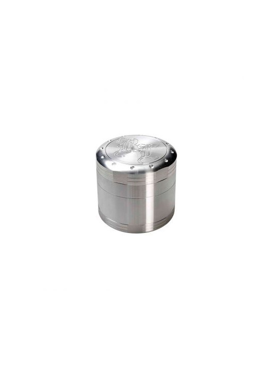 Grinder 'Black Leaf' Deep Engraving - 4Part Ø-63mm