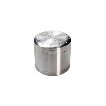 Grinder 'Black Leaf' Deep Engraving - 4Part Ø-63mm