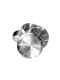 Grinder 'Black Leaf' Deep Engraving - 4Part Ø-63mm