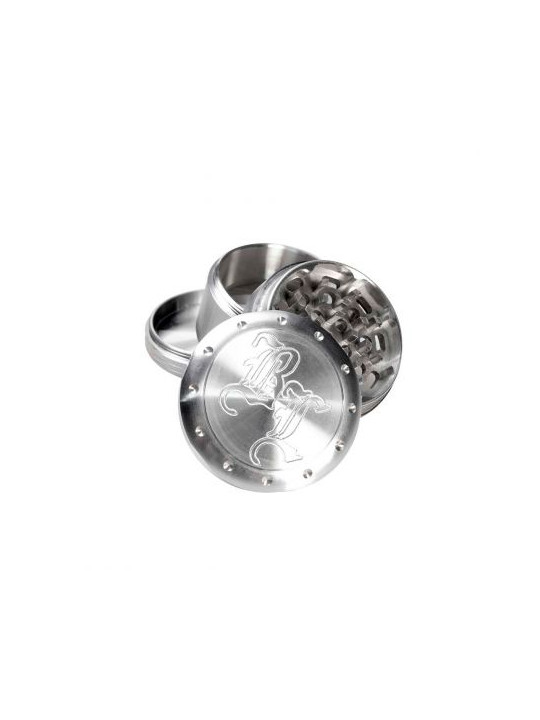 Grinder 'Black Leaf' Deep Engraving - 4Part Ø-63mm