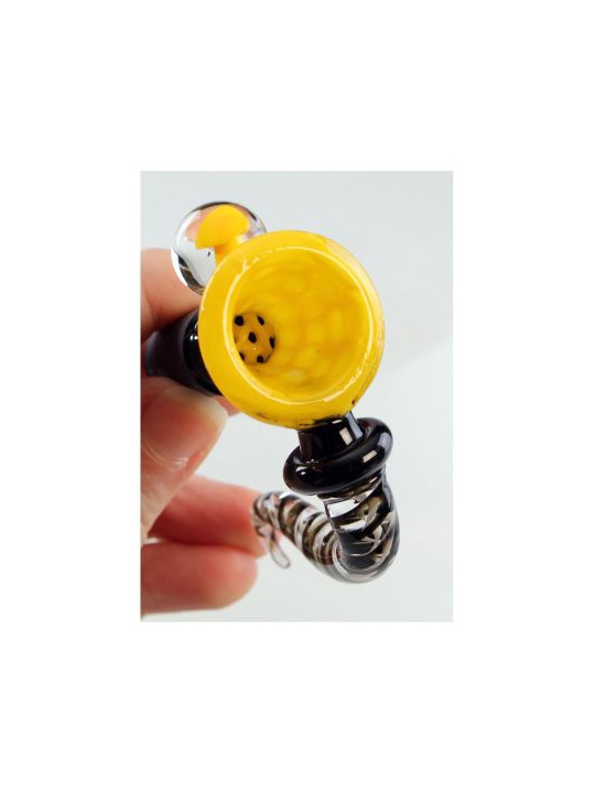 Bol Bong 'Black Leaf' SG14/SG19 sticla galbena 2