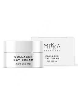 Crema 'PharmaHemp' de zi Anti-Rid 'Mikka' cu CBD 250mg 'Collagen' - 50ml