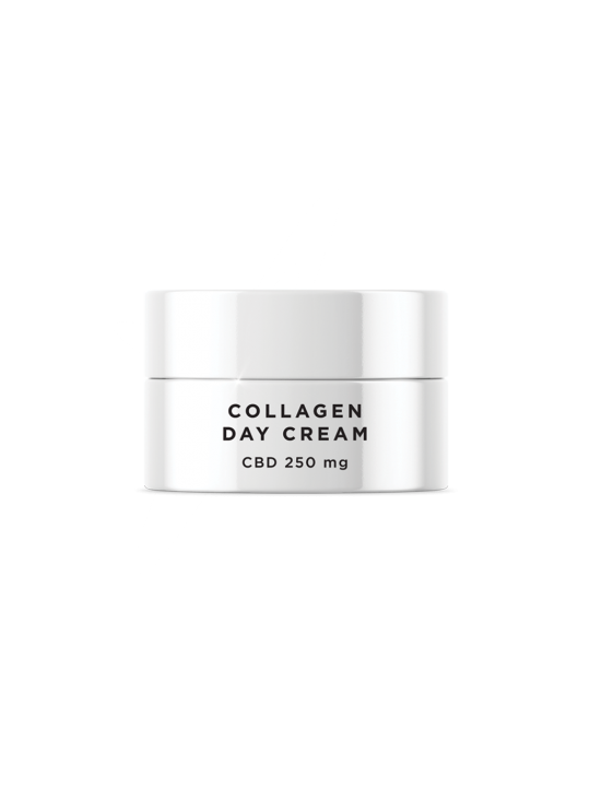 Crema 'PharmaHemp' de zi Anti-Rid 'Mikka' cu CBD 250mg 'Collagen' - 50ml