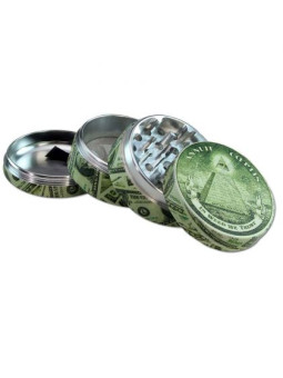 Grinder 'Black Leaf' Dollar - 4Part Ø-54mm