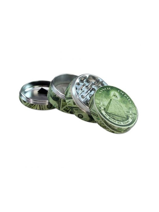 Grinder 'Black Leaf' Dollar - 4Part Ø-54mm