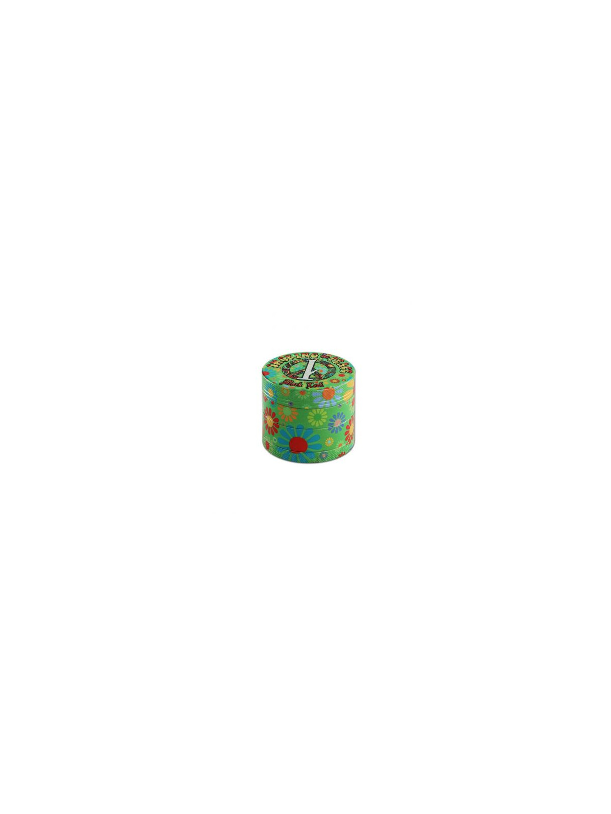 Grinder 'Black Leaf' Smoking for Peace - 4Part Ø-54mm