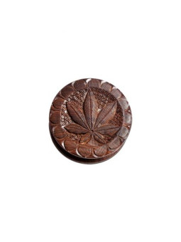 Grinder 'Rosewood' Carv. Leaf - 2Part Ø-75mm