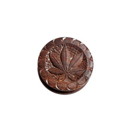 Grinder 'Rosewood' Carv. Leaf - 2Part Ø-75mm