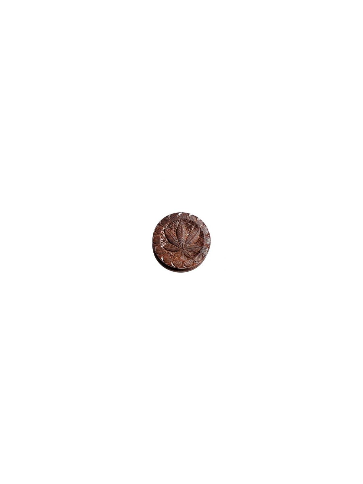 Grinder 'Rosewood' Carv. Leaf - 2Part Ø-75mm