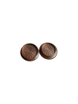 Grinder 'Rosewood' Carv. Leaf - 2Part Ø-75mm